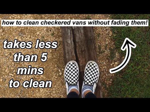 How to clean checkered vans! - YouTube