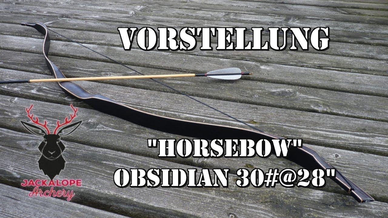 Vorstellung - Jackalope Archery Horsebow Obsidian 30#@28 