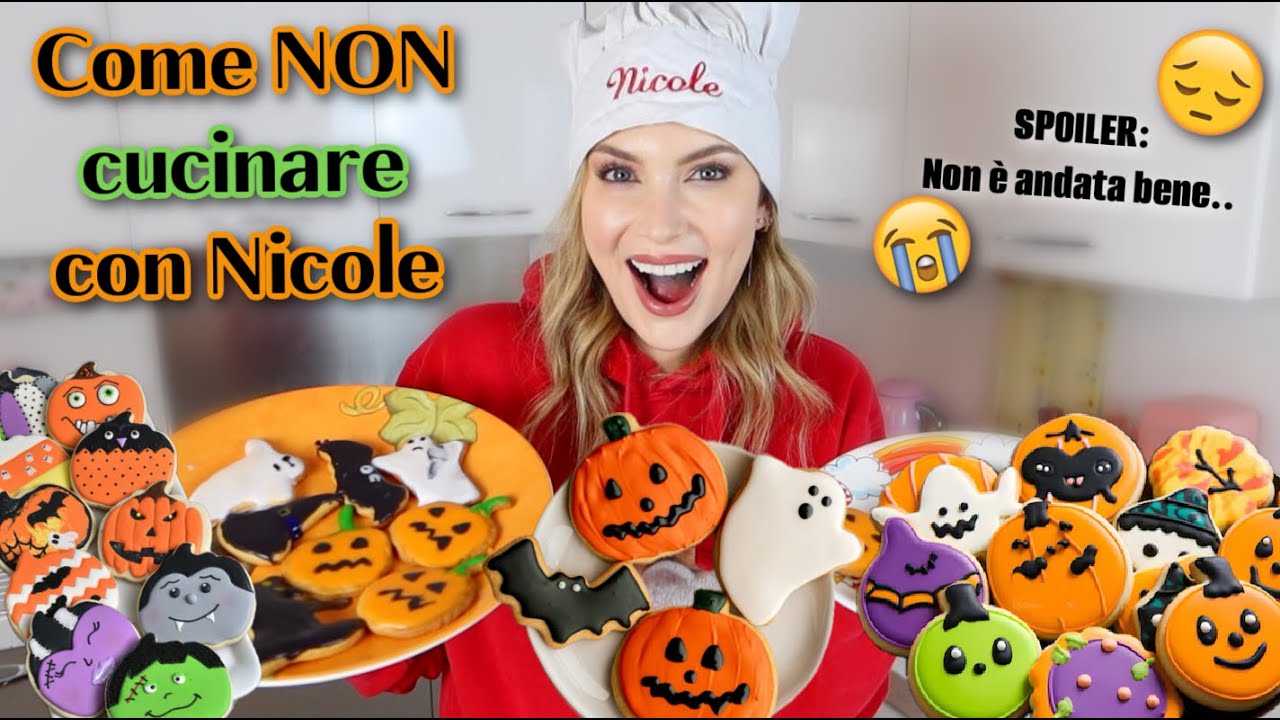 COME NON CUCINARE CON NICOLE - BISCOTTI DI HALLOWEEN!!!🎃👻🦇