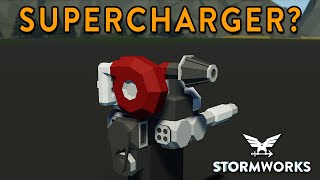 Do Superchargers Work??  Modular Engine Test  Stormworks