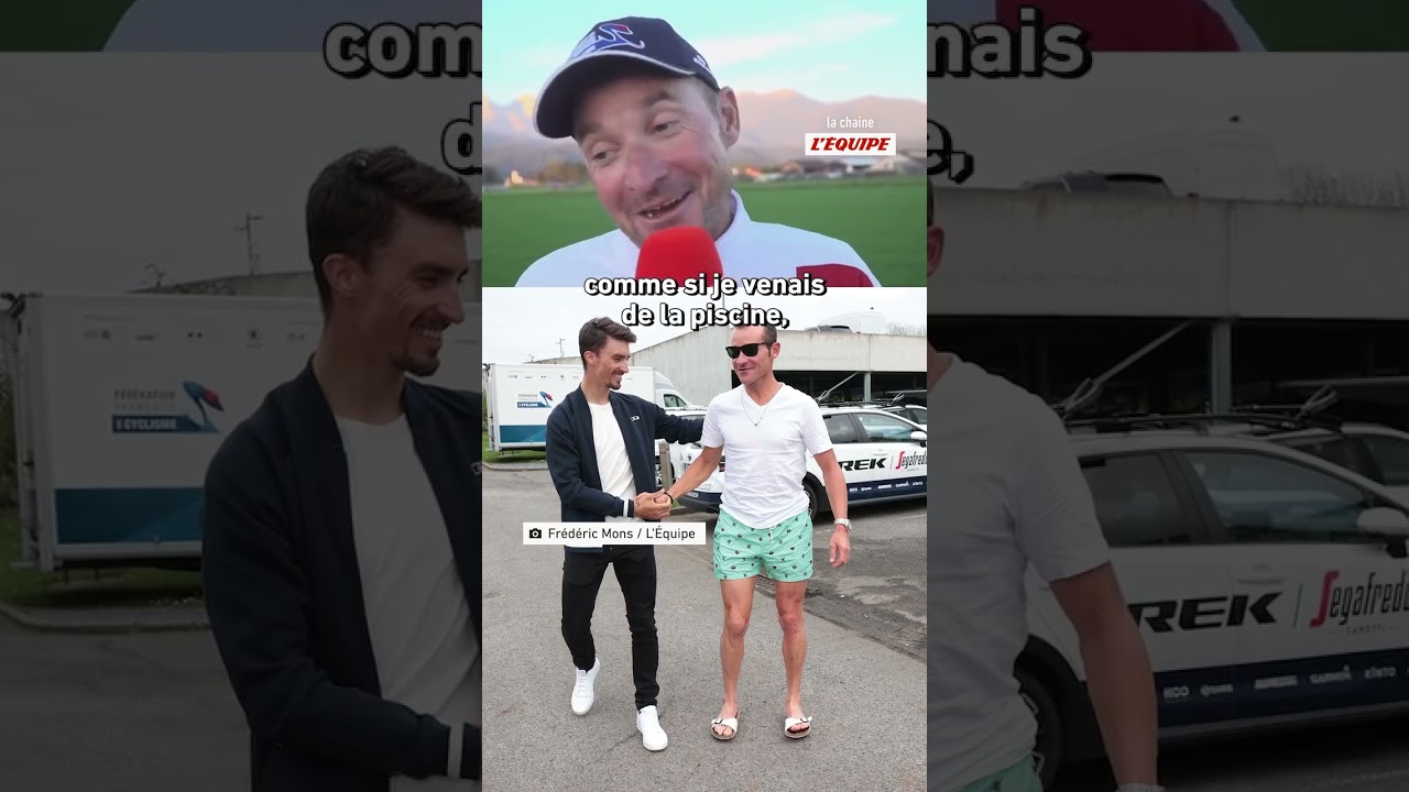 😁🩳 L'anecdote de la photo folle de Voeckler accueillant Alaphilippe en 2021