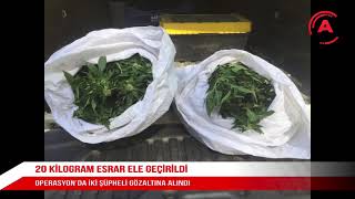 20 Ki̇logram Esrar Ele Geçi̇ri̇ldi̇