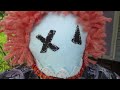 MoonLadies Live Zombie Ann rag doll hand sewn ooak creepy cute raggedy ann gothic