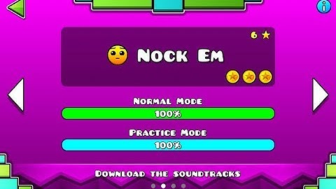 Geometry Dash [SubZero] (Level 2: Hard): Nock Em (100%, All 3 Coins)