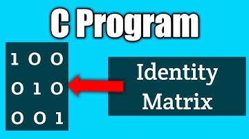 Write a program to check whether the matrix is an identity matrix or not in c vision academy