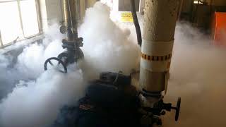 8 cylinder Vilter slugged with liquid ammonia 720p