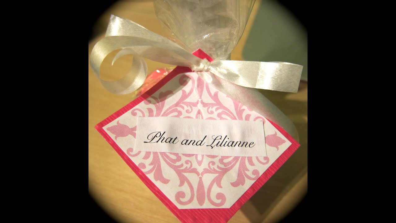 Diy Cute And Simple Wedding Favors Youtube