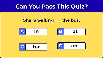 Preposition Quiz | English Preposition Quiz | Grammar test | English Grammar Quiz