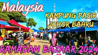 Exploring the Small Yet Lively Ramadan Bazaar in Kampung Pasir, Johor Bahru | Malaysia 4K.