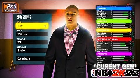 *BEST* Post Scorer/Center Build in NBA2K22  (ANIMATIONS AND BADGES)