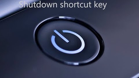Stop Hitting That Power Button - Learn How to Shutdown Your PC Faster! | shutdown  key windows 11