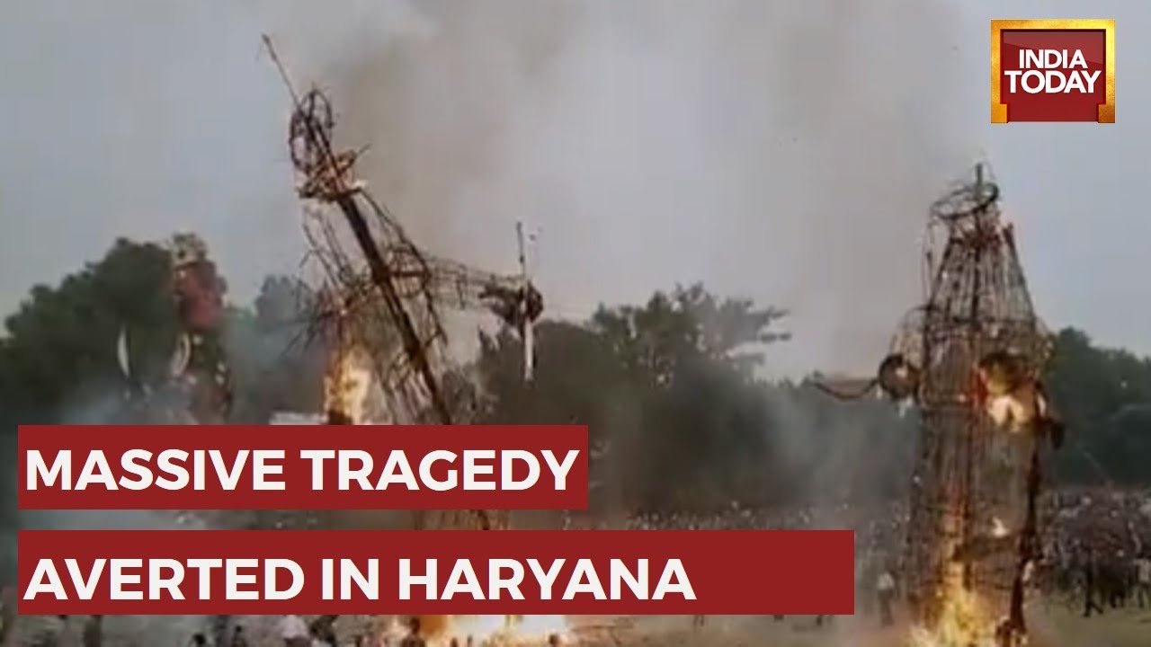 Burning Ravan Effigy Falls On Crowd, Some Devotees Injured In Major Accident