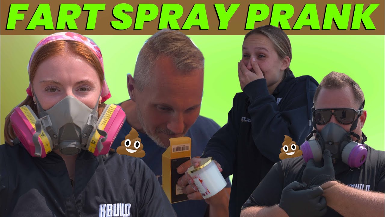 FART SPRAY PRANK || CARPENTER PRANK REACTION || KBUILD - YouTube