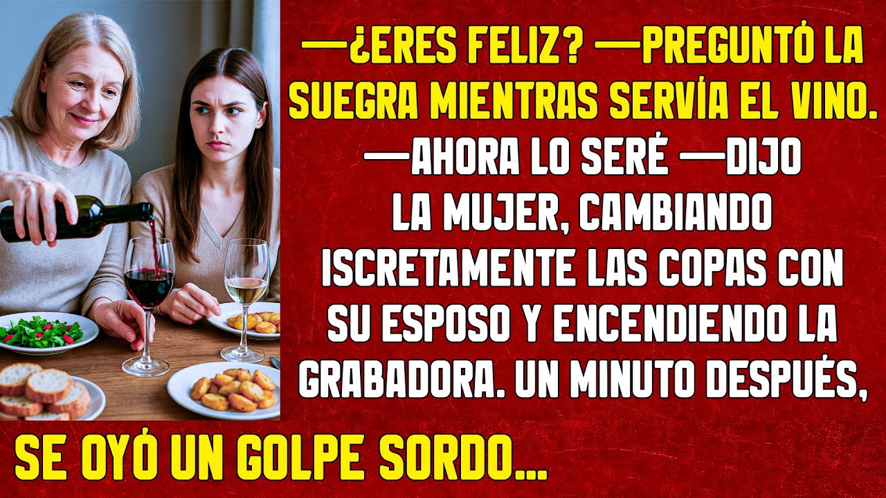 La mujer cambió discretamente las copas con su esposo y encendió la grabadora. Y un minuto después..