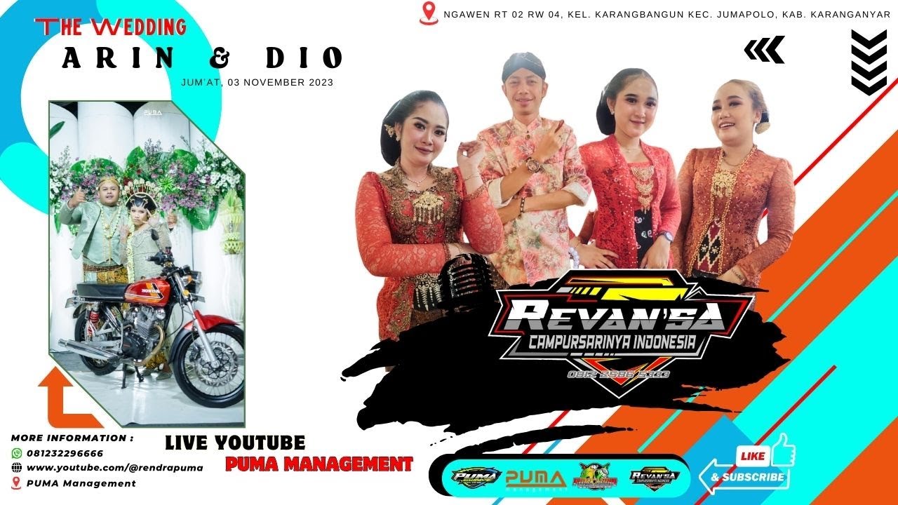 #LIVE REVANSA CAMPURSARI | PERNIKAHAN ARIN & DIO | PUMA AUDIO | PUMA Management | JUMAPOLO 🇮🇩