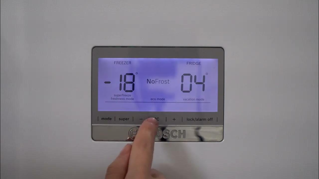 Bosch Kgn serisi Buzdolabı Ayarı Nasıl Yapılır? Bosch Buzdolabı Derece  Ayarlama, Lock Kaldırma - YouTube