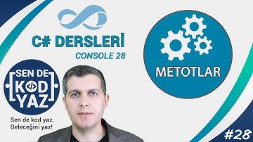 C# Dersleri, C# Metot Örnekleri 2, Visual Studio 2017 C# Dersleri