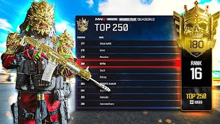 WARZONE PRO GETS TOP 250 IN RANKED...