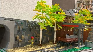 Still gelegte Steinbrechanlage, Tunneleinfahrt und Train Ride, Dietmar´s Brick-World (293)