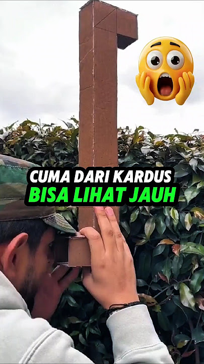 Cara Mudah Bikin Teleskop dari Kardus & Cermin👀