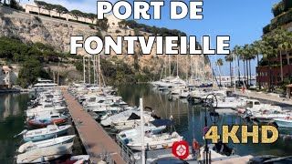 (4K) The Old Port of Monaco - Port de Fontvieille full walk guide ​⁠@archiesvlogmc