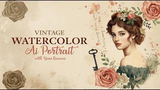 AI Makes INSANE Vintage Watercolor Portraits | No Skill Needed! screenshot 4