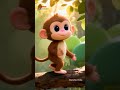 Playful Little Monkey Song | English Nursery Rhymes for Children's | Galatta Kids | Shorts