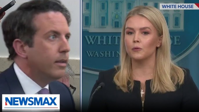 Karoline Leavitt to reporter: Tariffs are not up to you, you're not the  President - YouTube
