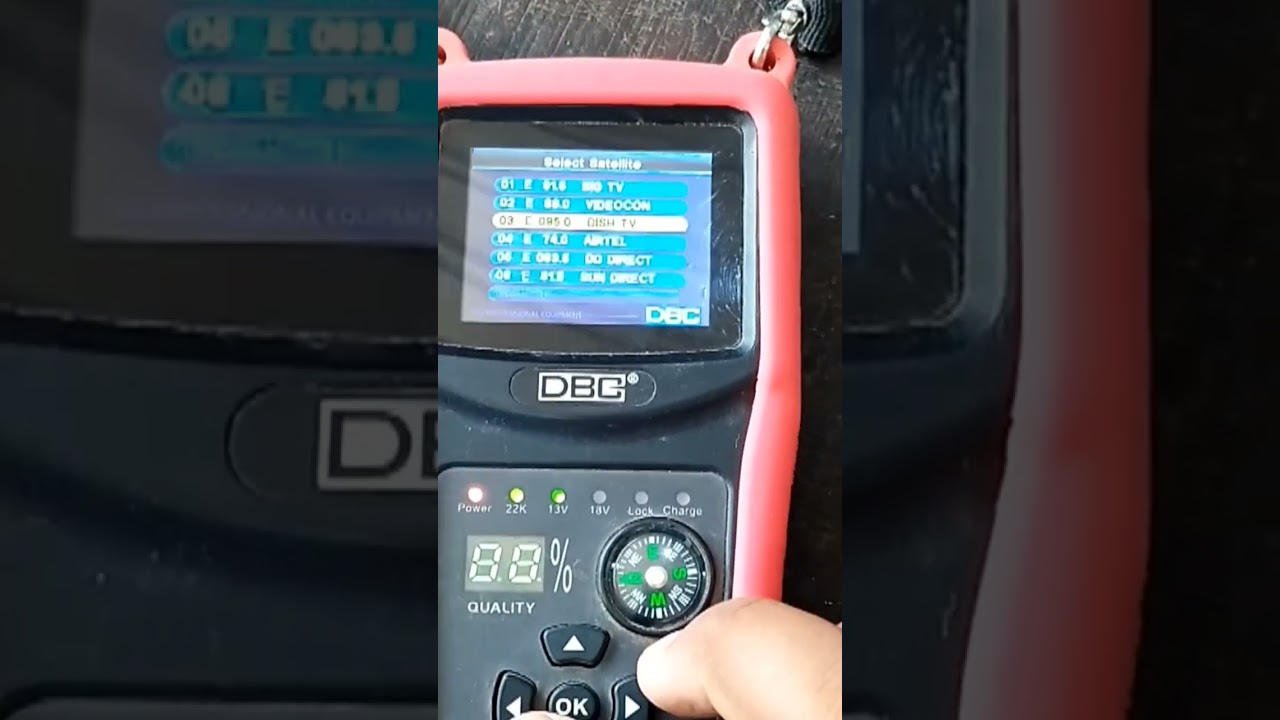 DBC satellite finder Sun Direct frequency 