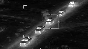 AC-130 Spectre Destroys Insurgent Convoy with 105mm Fury