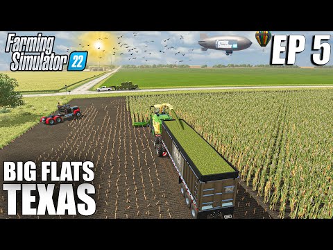 HARVESTING 500.000l of FRESH MAIZE🌽 | Big Flats Texas | Farming Simulator 22 - Episode 5