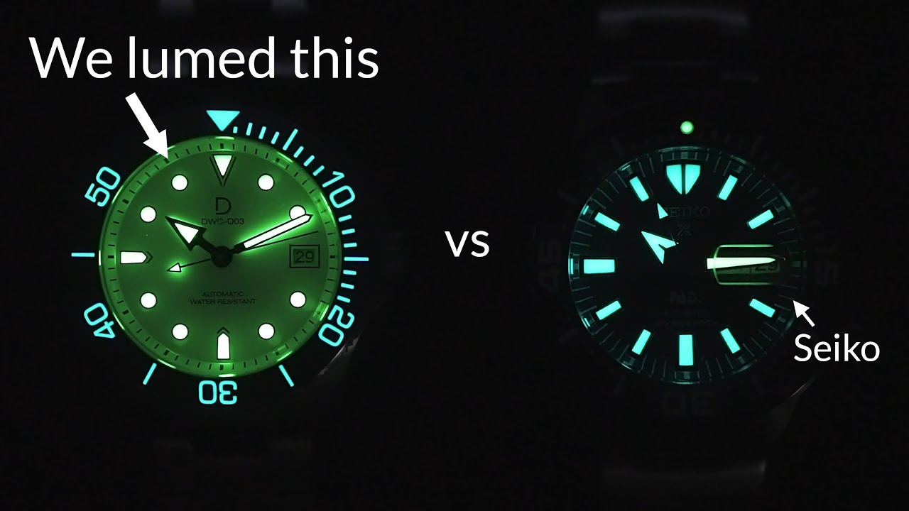 How to Lume Hands and Dial Brighter Than Seiko! - YouTube