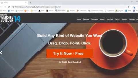 Previewing Your Work in 90 Second Website Builder