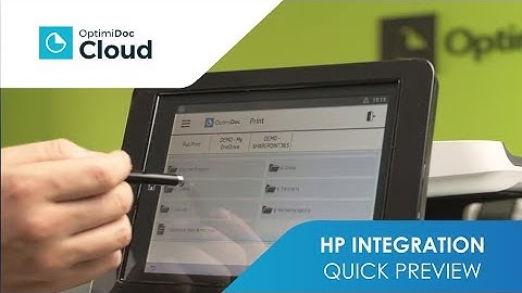 OptimiDoc Cloud - HP JetAdvantage Link integration