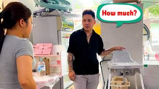 Will Mom Like The New High Chair Dad Bought For Baby Kim?
