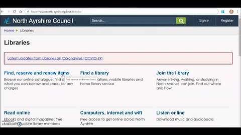 Resetting your Library PIN