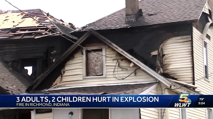 Police: 5 hospitalized after house explosion, fire in Indiana