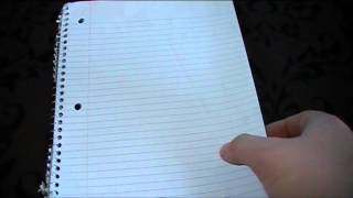 How to make a left handed Spiral Notebook. 