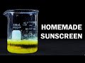 Making sunscreen from scratch