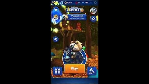 Whisper the Wolf in Sonic Dash with Sonic Forces Music