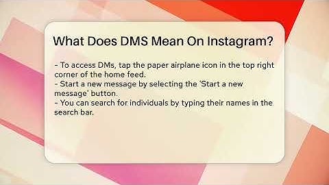 What Does DMS Mean On Instagram? - Everyday-Networking