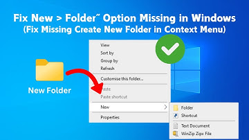 Fix New Folder Option Missing in Windows 10 Context Menu!