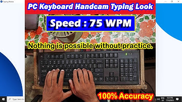 PC KEYBOARD HANDCAM TYPING SPEED LOOK | 75 WPM TYPING SPEED LOOK #raushantypingmaster #typingtest