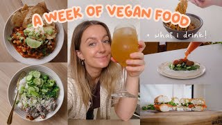 what I eat AND drink in a week | vegan & realistic!  ft. Cosmic Cookware Australia