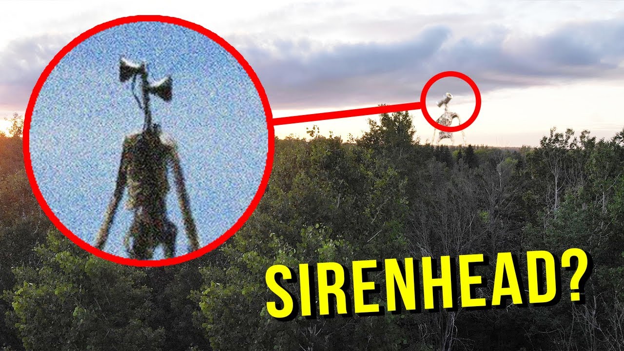 Drone Catches Siren Head At Haunted Screaming Forest He S Actually Real Youtube