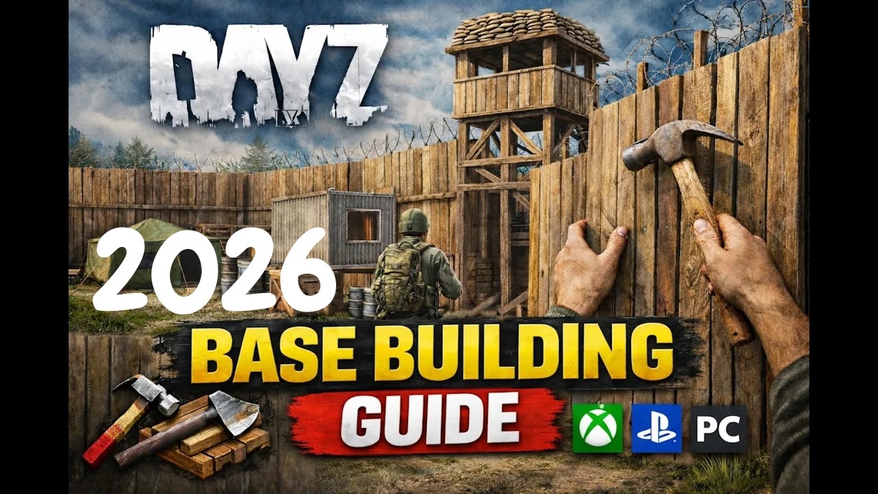 DayZ Basic Base Building Guide #dayz #flagpole #fence #gate #watchtower ...