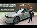 Play ps5 in your car sony  honda made a new car brand check out afeela ev prototype at ces 2024