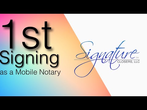 How I got my #1stSigning as a Signing Agent #Notary #NSA