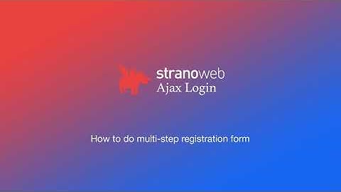 StranoWeb Ajax Login - How to add fields to registration form