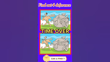 #shortsFIND OUT 4 DEFERENCE   #geniusbrain  puzzle and game #spotplay  mind fresh video in 30 second